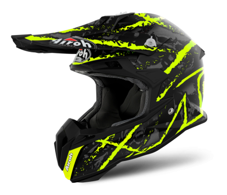 KASK AIROH TERMINATOR OPEN VISION CARNAGE YELLOW GLOSS